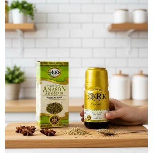 KRK Yoğun Anason Aroması – 20ml - Ev Yapımı İçecekler İçin Tam Beyazlayan Konsantre Esans