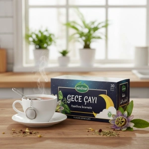 Mindivan Gece Çayı (Passiflora İçeren Karışık Bitki Çayı) – 30 Süzen Poşet