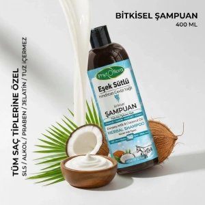 Phytoflora Eşek Sütlü & Hindistan Cevizi Yağlı Bitkisel Şampuan - Tüm Saç Tipleri İçin 400 ml