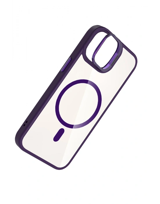 Joko Apple iPhone 11 Remim Lensli Magsafe Standlı Kapak - Derin Mor