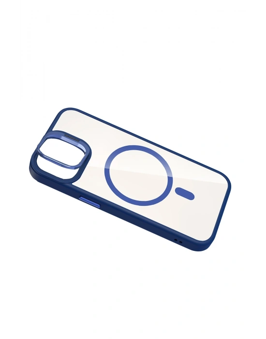 Joko Apple iPhone 11 Remim Lensli Magsafe Standlı Kapak - Lacivert