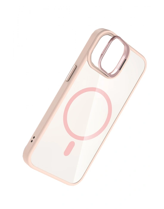 Joko Apple iPhone 11 Remim Lensli Magsafe Standlı Kapak - Pembe