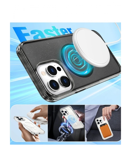 Joko Apple iPhone 12 Star Magsafe Kapak - Siyah