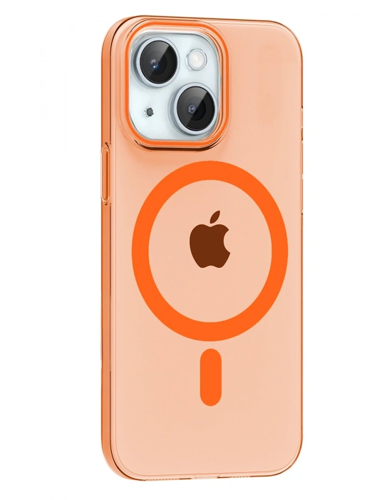 Joko Apple iPhone 14 PC Blank Magsafe Kapak - Turuncu