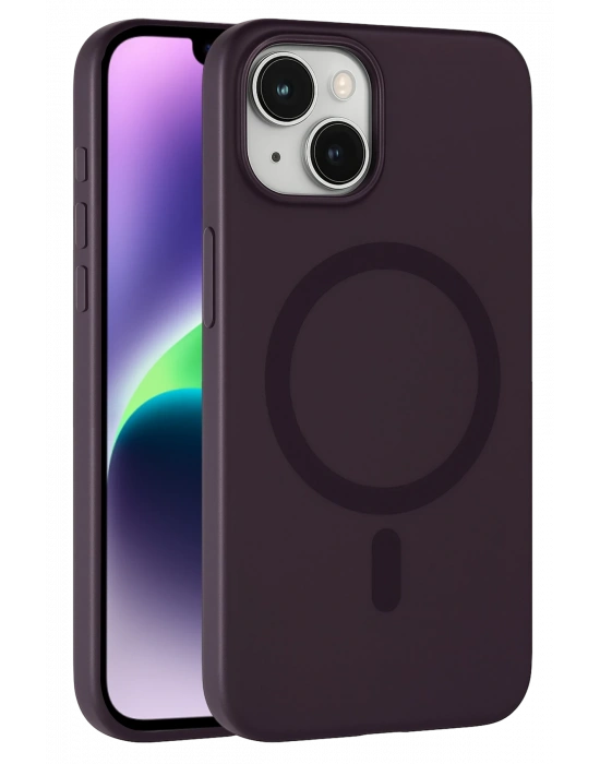 Joko Apple iPhone 14 Tuna PC Slim Magsafe Kapak - Derin Mor