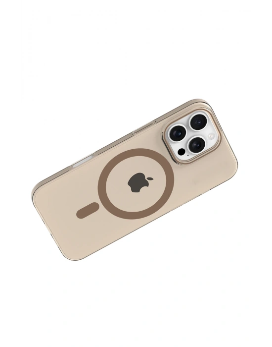 Joko Apple iPhone 16 Pro Max PC Blank Magsafe Kapak - Çöl Titanyum