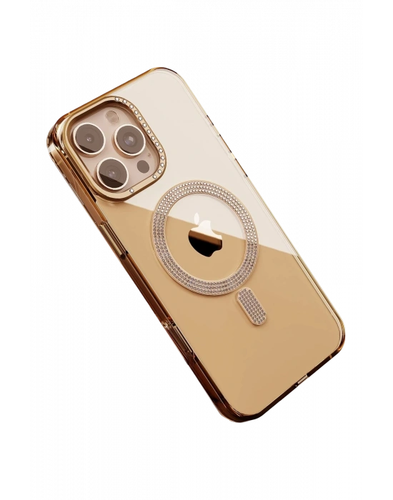 Joko Apple iPhone 16 Pro Max Tash Diamond Magsafe Kapak - Gold