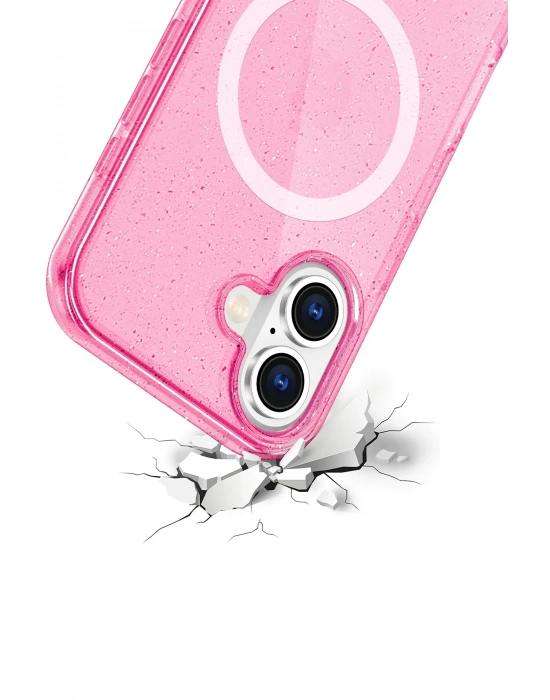 Joko Apple iPhone 16 Star Magsafe Kapak - Pembe