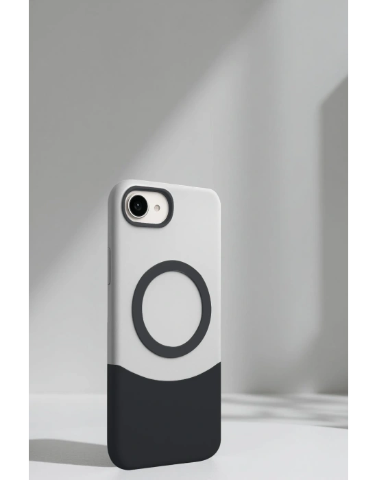 Joko Apple iPhone 16E Velar Magsafe Kapak - Natural Grey