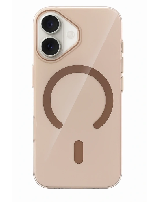 Joko Apple iPhone 17 PC Blank Magsafe Kapak - Çöl Titanyum