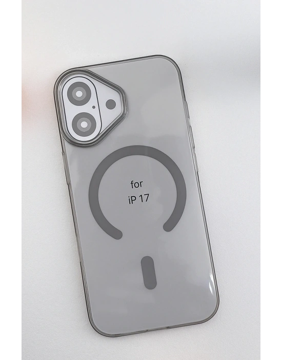 Joko Apple iPhone 17 PC Blank Magsafe Kapak - Natural Grey
