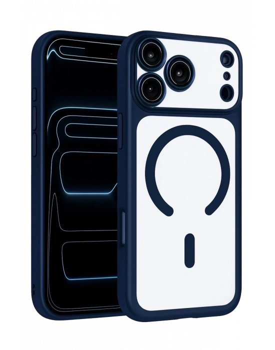 Joko Apple iPhone 17 Pro Chrome Magsafe Kapak - Lacivert