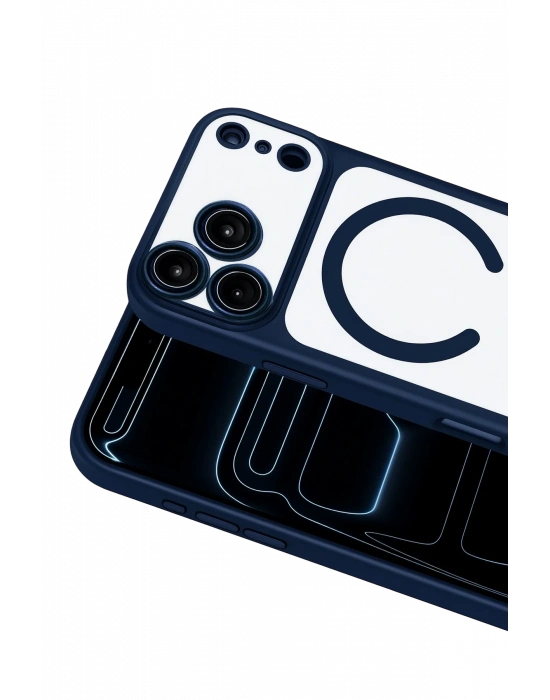 Joko Apple iPhone 17 Pro Chrome Magsafe Kapak - Lacivert