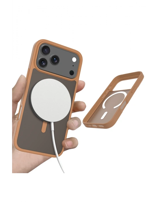 Joko Apple iPhone 17 Pro Jota Magsafe Kapak - Çöl Titanyum