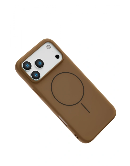 Joko Apple iPhone 17 Pro Max Jully Magsafe Kapak - Kahverengi