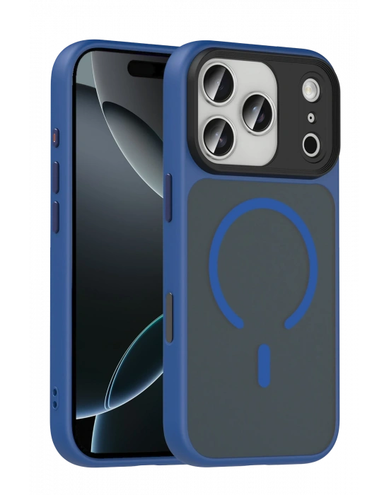 Joko Apple iPhone 17 Pro Max Megane Magsafe Kapak - Lacivert