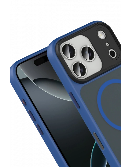 Joko Apple iPhone 17 Pro Max Megane Magsafe Kapak - Lacivert