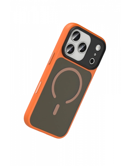 Joko Apple iPhone 17 Pro Max Megane Magsafe Kapak - Turuncu