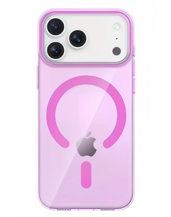 Joko Apple iPhone 17 Pro Max PC Blank Magsafe Kapak - Pembe