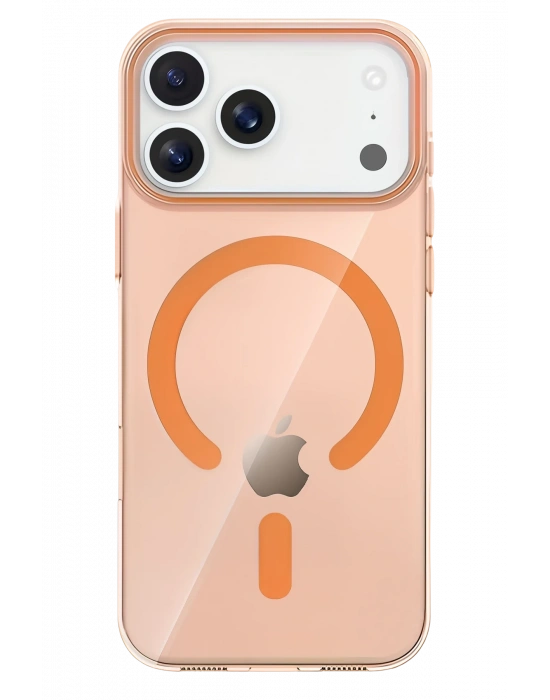 Joko Apple iPhone 17 Pro Max PC Blank Magsafe Kapak - Turuncu