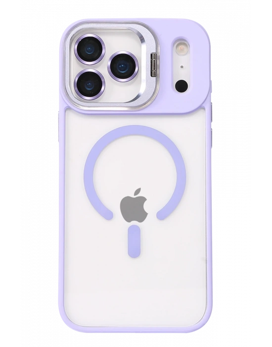 Joko Apple iPhone 17 Pro Remim Lensli Magsafe Standlı Kapak - Lila