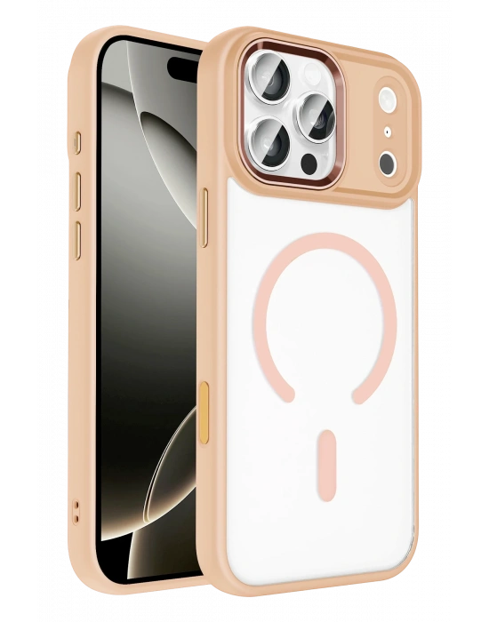 Joko Apple iPhone 17 Pro Terea Magsafe Kapak - Pembe