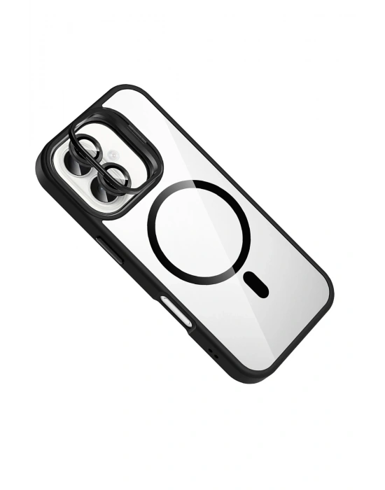 Joko Apple iPhone 17 Remim Lensli Magsafe Standlı Kapak - Siyah