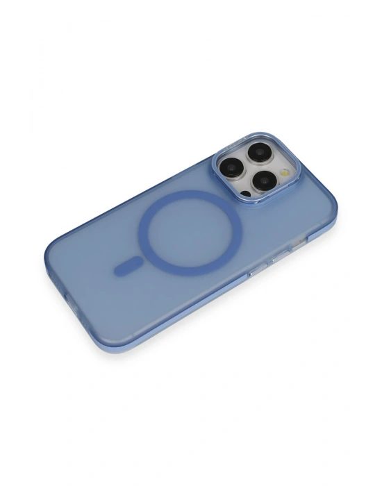 Joko iPhone 14 Pro Frost Standlı Magsafe Kapak - Sierra Blue