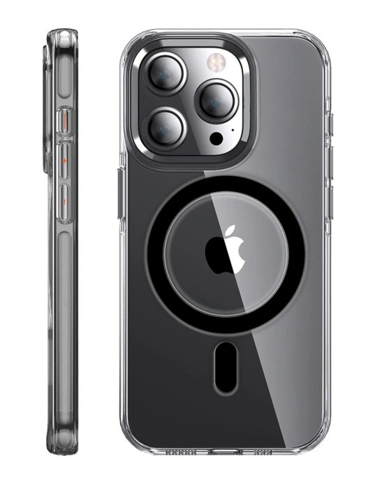 Joko iPhone 14 Pro Kılıf Crystal Magsafe Kapak - Siyah