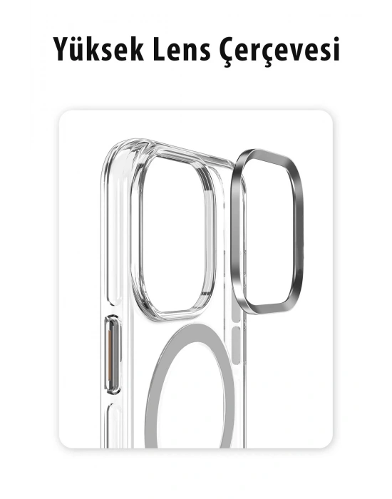 Joko iPhone 14 Pro Kılıf Crystal Magsafe Kapak - Siyah