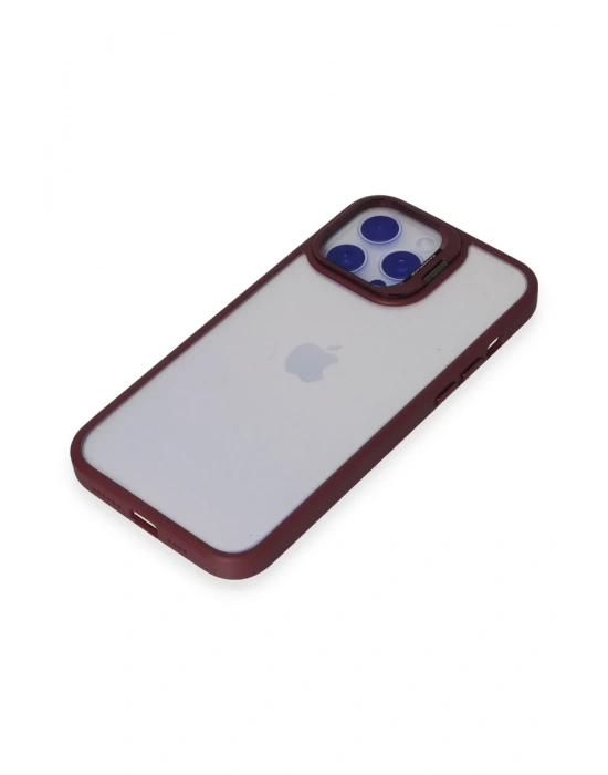 Joko iPhone 14 Pro Kılıf Roblox Lens Standlı Kapak - Bordo