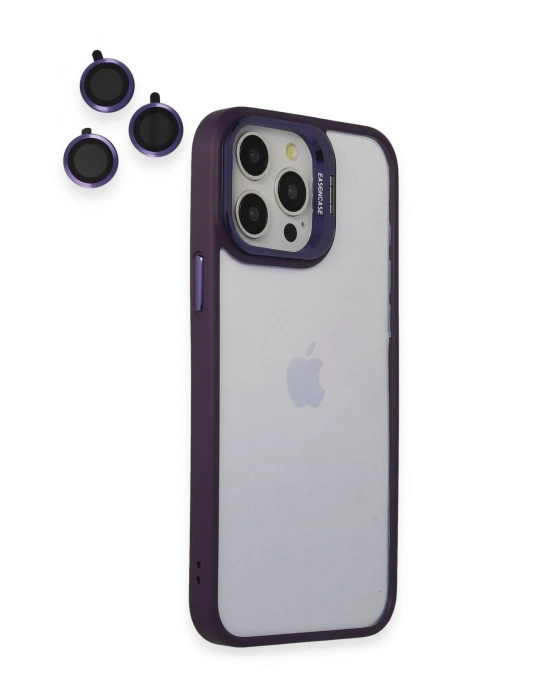 Joko iPhone 14 Pro Kılıf Roblox Lens Standlı Kapak - Mor