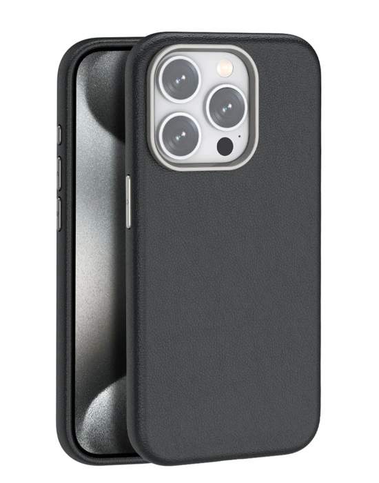 Joko iPhone 14 Pro Kılıf Wonder Deri Magsafe Kapak - Siyah