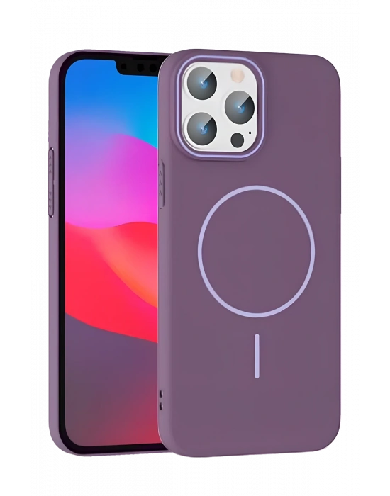 Joko iPhone 14 Pro Max Broş Magsafe Kapak - Mor