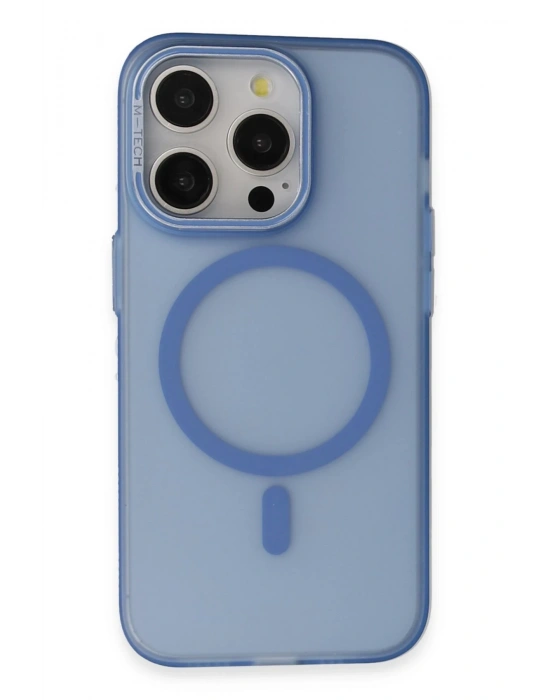 Joko iPhone 14 Pro Max Frost Standlı Magsafe Kapak - Sierra Blue