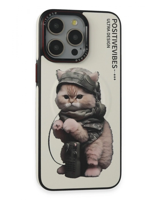 Joko iPhone 14 Pro Max Fun Magsafe Kapak - Beyaz