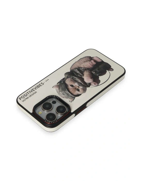 Joko iPhone 14 Pro Max Fun Magsafe Kapak - Beyaz