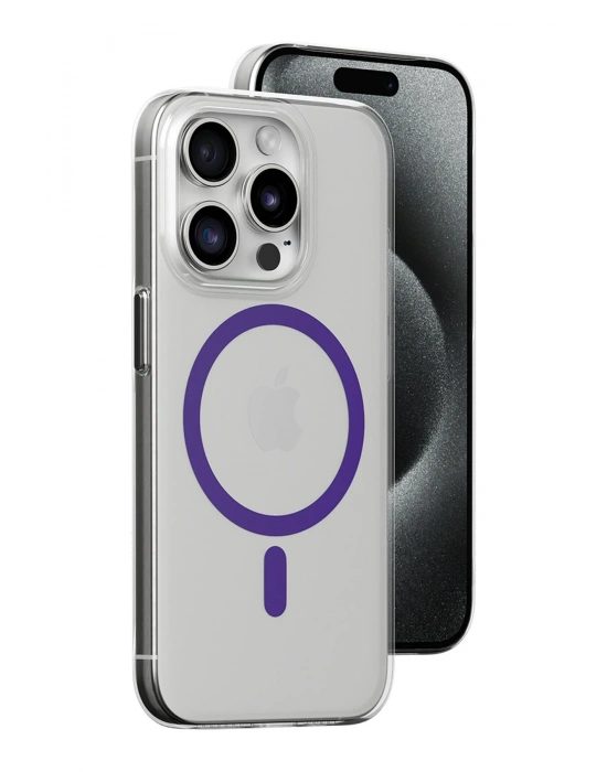 Joko iPhone 14 Pro Max Kılıf Bubble Magsafe Kapak - Mor