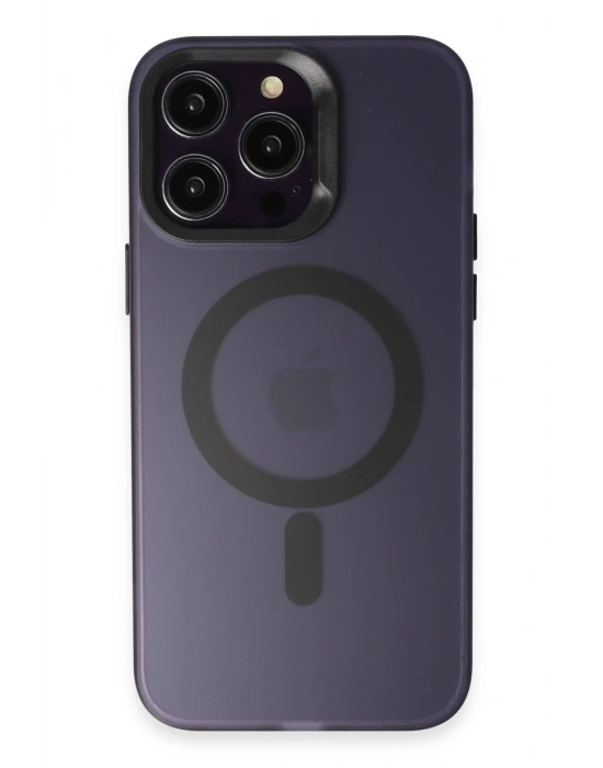 Joko iPhone 14 Pro Max Kılıf Mateks Magsafe Kapak - Derin Mor