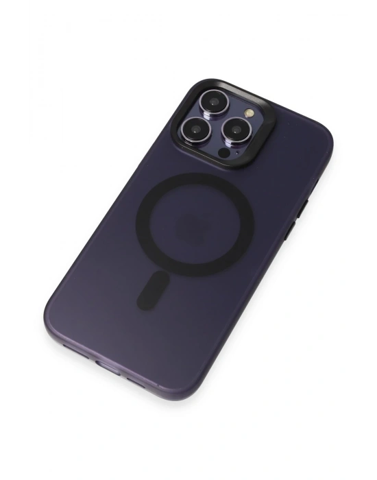 Joko iPhone 14 Pro Max Kılıf Mateks Magsafe Kapak - Derin Mor