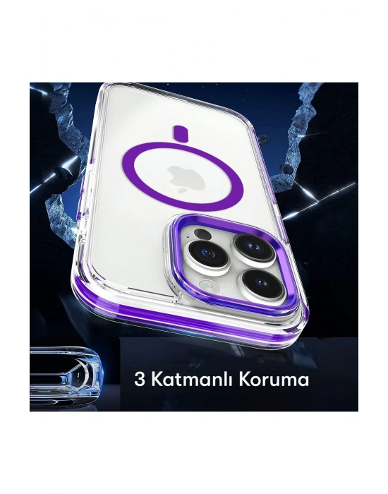 Joko iPhone 15 Pro Bella Magsafe Kapak - Mavi