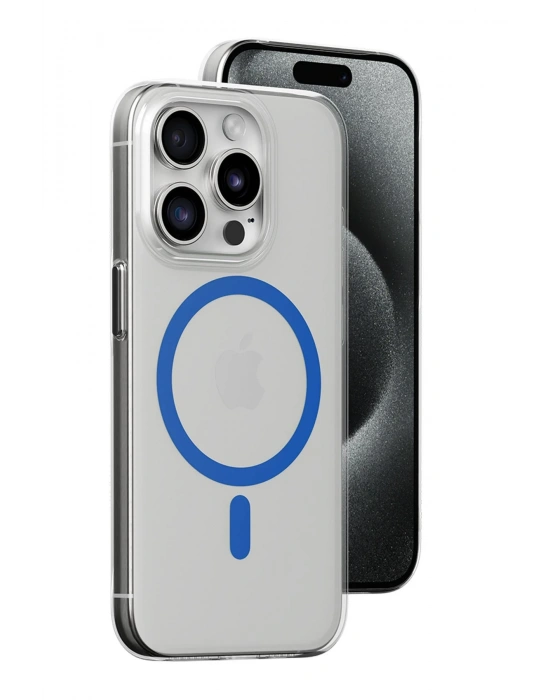Joko iPhone 15 Pro Kılıf Bubble Magsafe Kapak - Mavi
