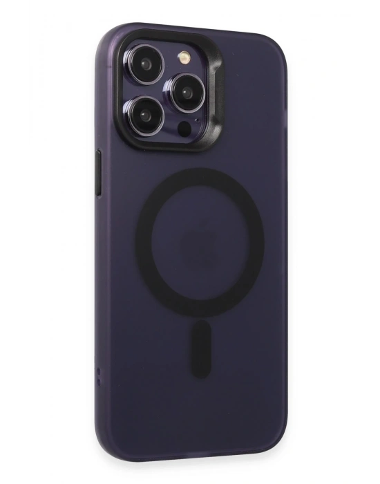 Joko iPhone 15 Pro Kılıf Mateks Magsafe Kapak - Derin Mor