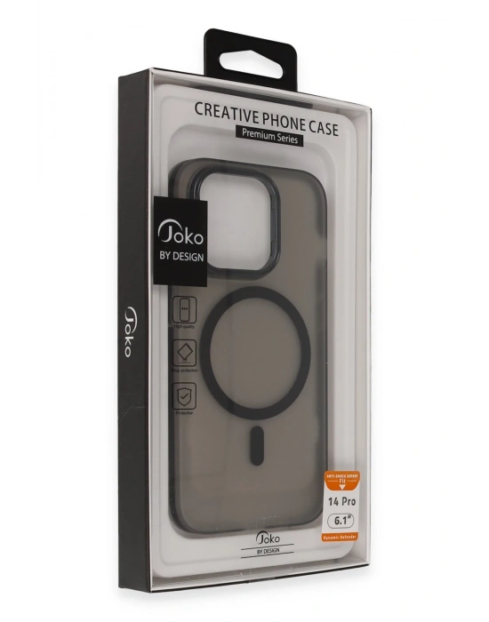 Joko iPhone 15 Pro Max Frost Standlı Magsafe Kapak - Sierra Blue