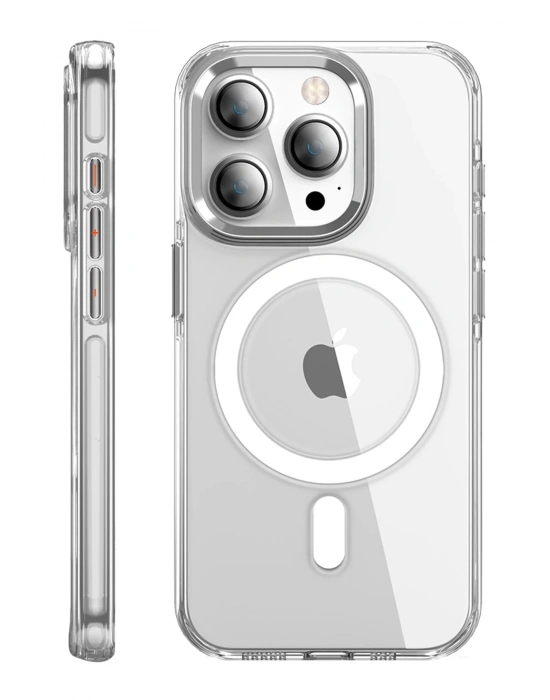 Joko iPhone 15 Pro Max Kılıf Crystal Magsafe Kapak - Şeffaf
