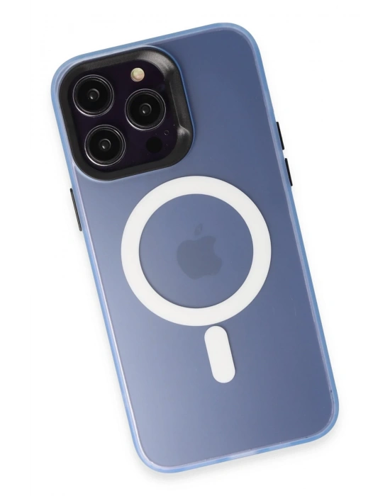 Joko iPhone 15 Pro Max Kılıf Mateks Magsafe Kapak - Sierra Blue