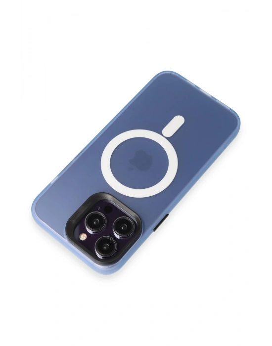 Joko iPhone 15 Pro Max Kılıf Mateks Magsafe Kapak - Sierra Blue