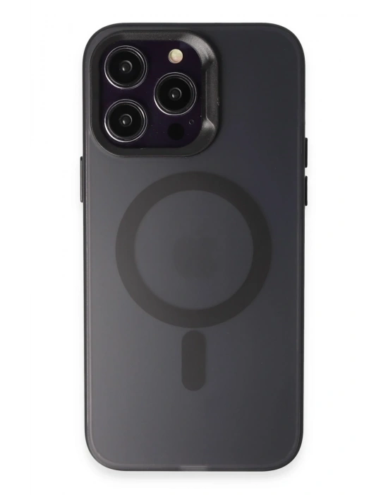 Joko iPhone 15 Pro Max Kılıf Mateks Magsafe Kapak - Siyah