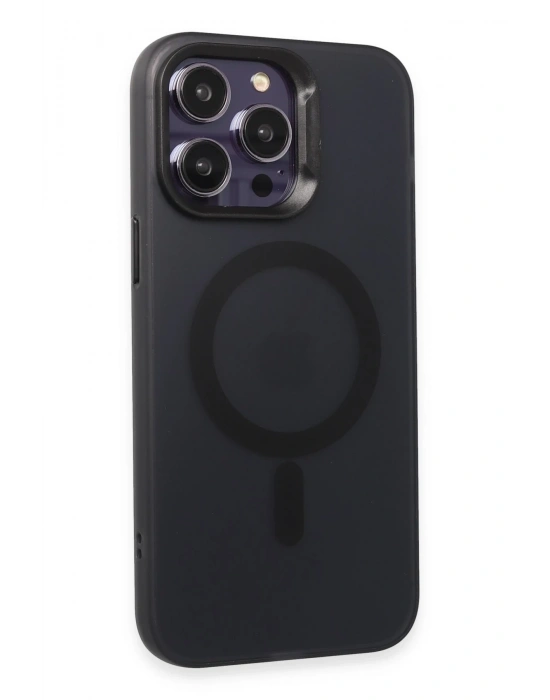 Joko iPhone 15 Pro Max Kılıf Mateks Magsafe Kapak - Siyah