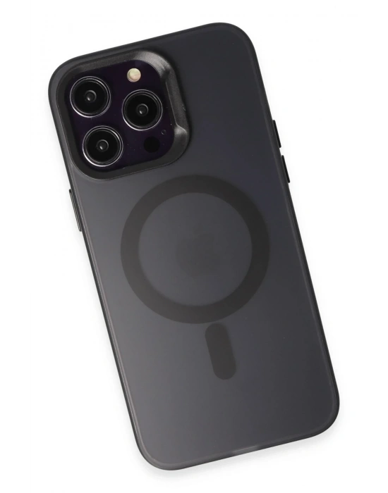 Joko iPhone 15 Pro Max Kılıf Mateks Magsafe Kapak - Siyah